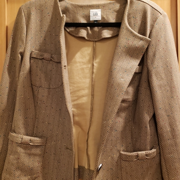 CABI Penny Flecked Herringbone Blazer Jacket - Picture 6 of 7